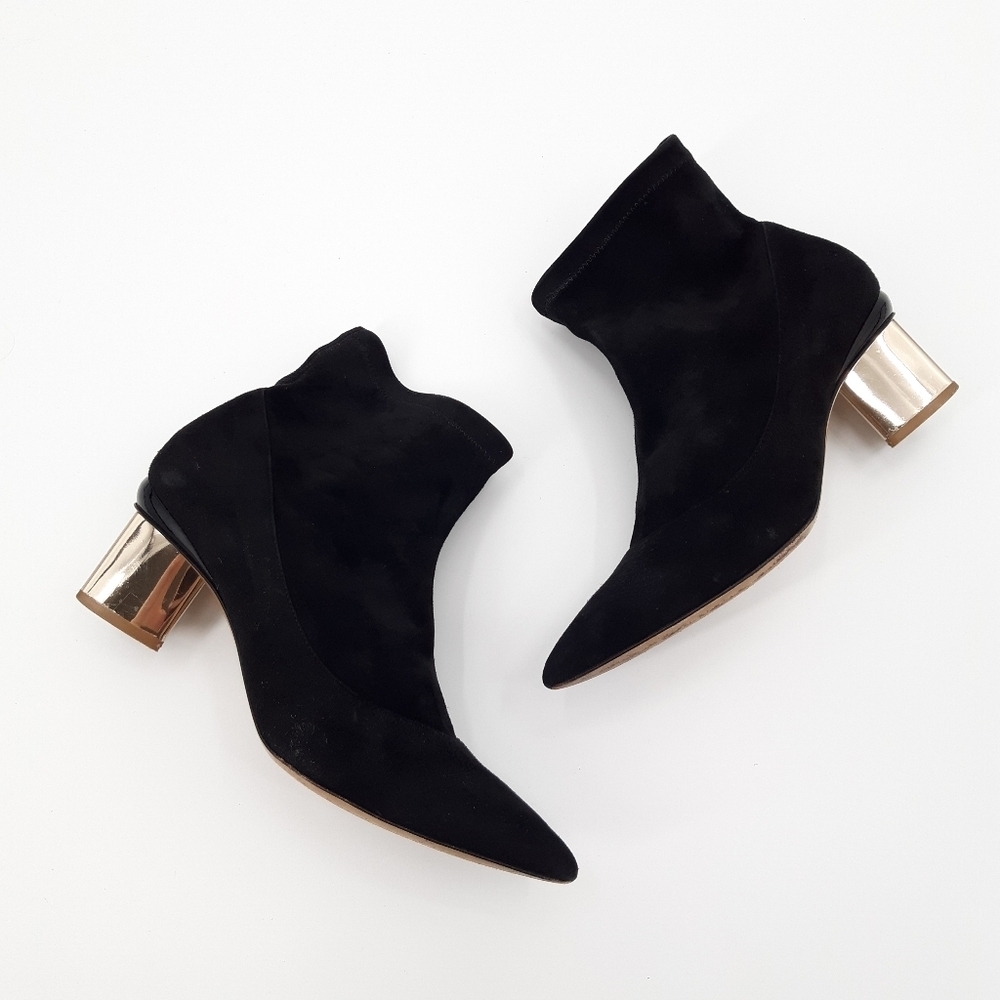 Nicholas Kirkwood | PRISM Ankle Boots 60 mm in Black Suede